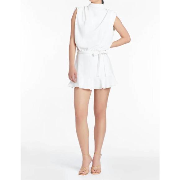 NEW AMANDA UPRICHARD sharla skort romper in ivory - Picture 1 of 4